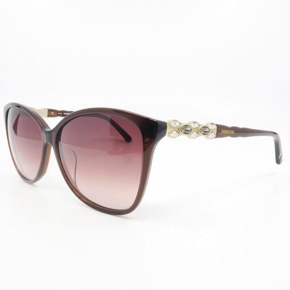 SW85-F 48F Swarovski Brown Gradient Sunglasses - Picture 5 of 8
